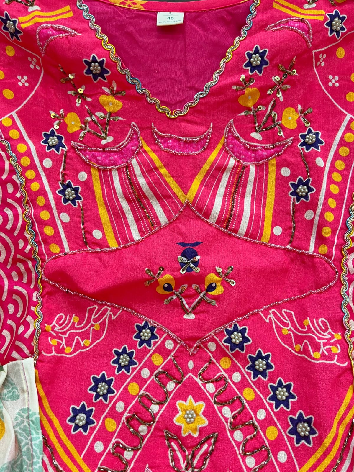 Luxury Chinon Shrug Set with Hand-Embroidered Yoke
