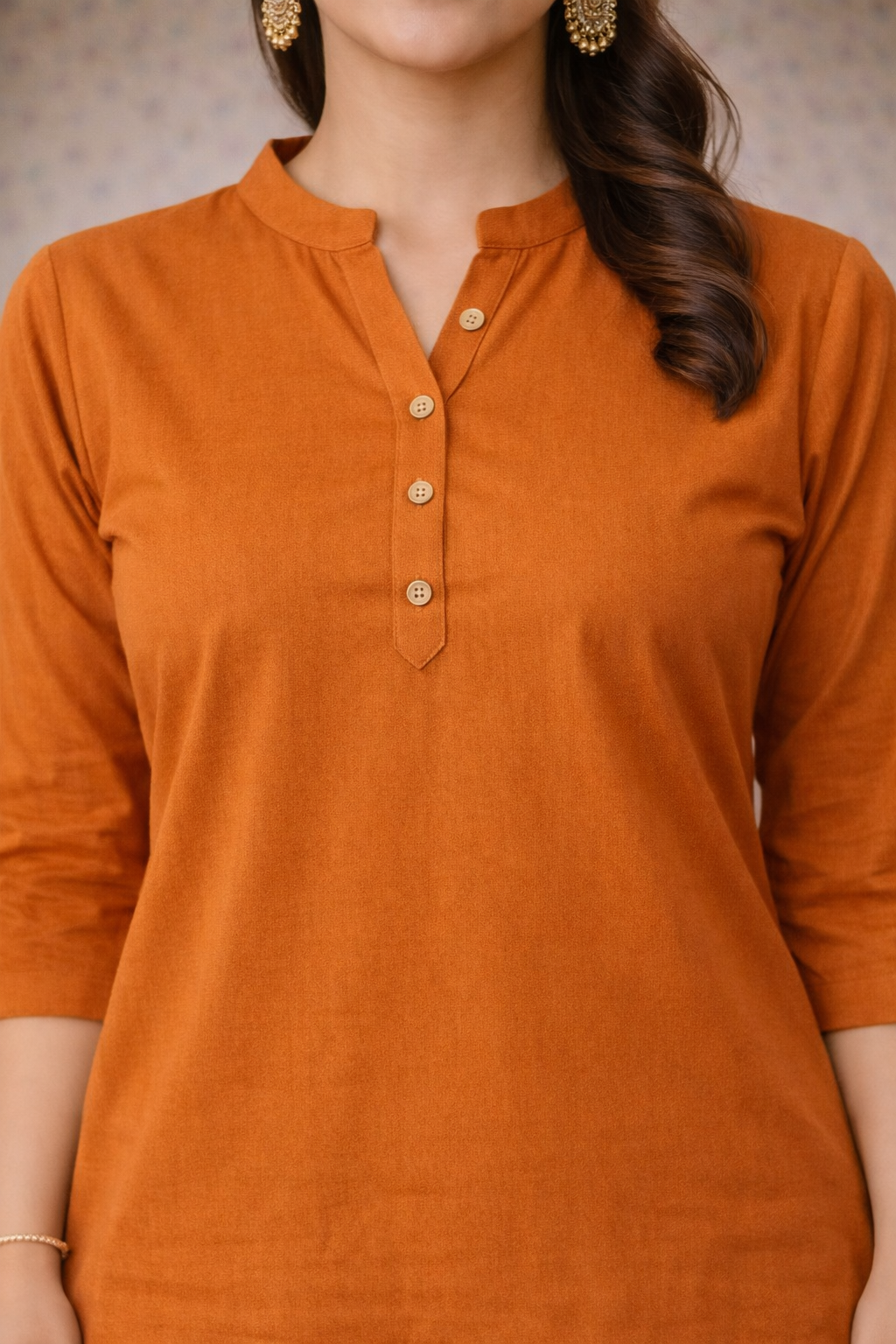Elegant Rust Brown Rayon Co-ord Set for Women