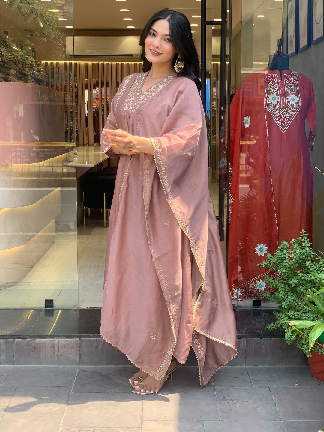 Premium Mul Chanderi Kurti Pant & Dupatta