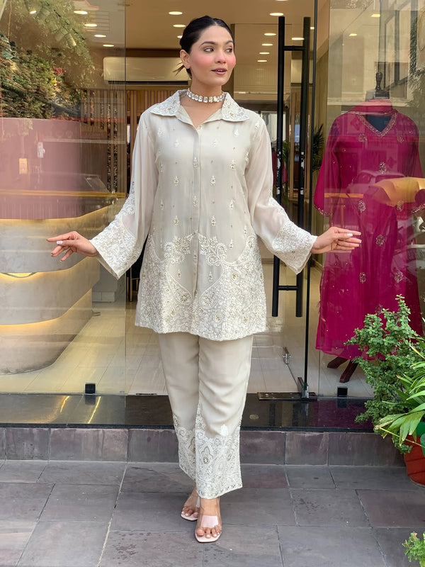 Pure Chanderi Silk CORD SET Set