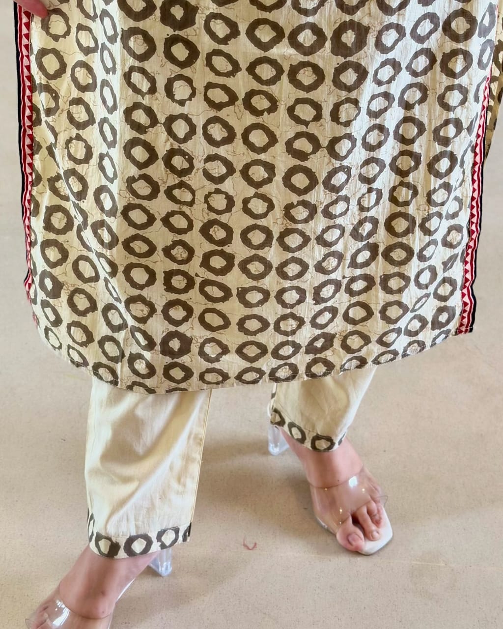 Premium Ajrakh Muslin Suit Set with Dupatta