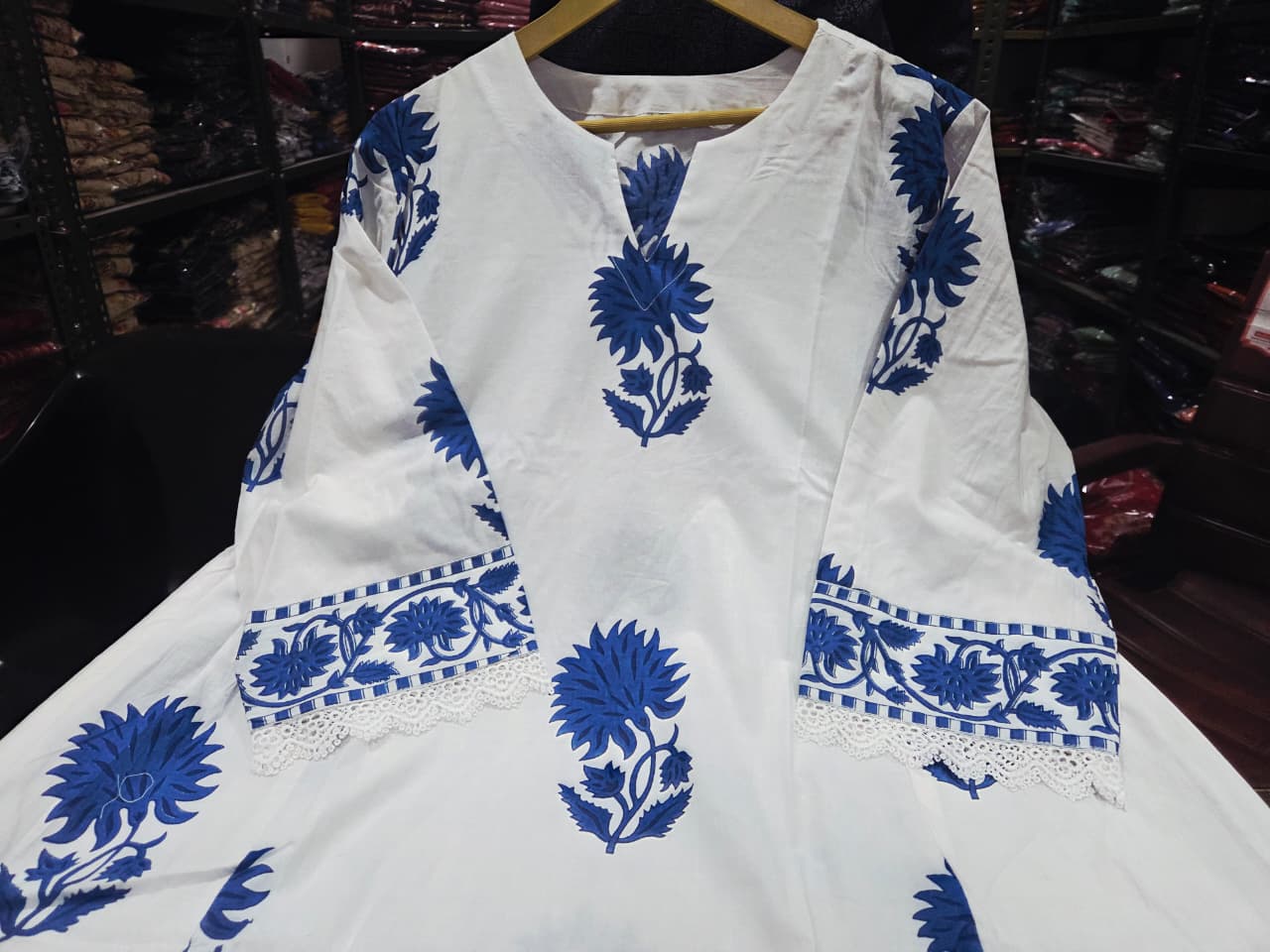 Premium Cotton Printed Kurti Palazzo Set with Dupatta
