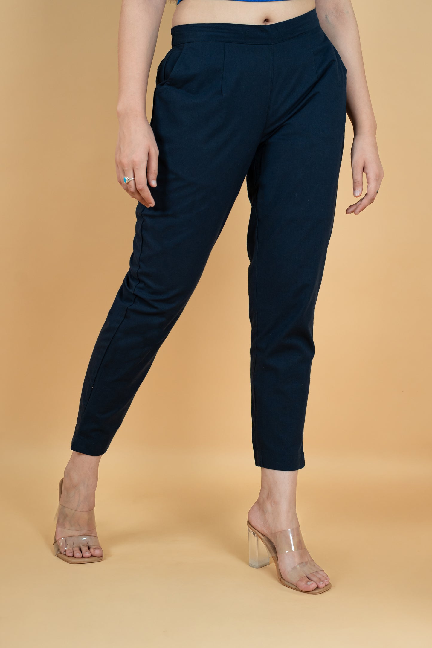 Navy Blue Everyday Cotton Pant