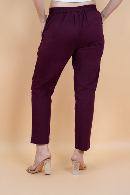 Royal Wine  Everyday Cotton Pant