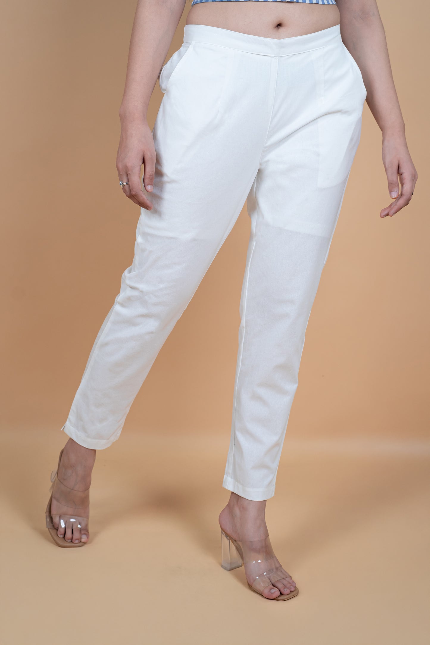 White Everyday Cotton Pant