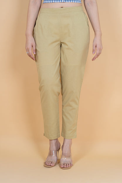 Earthy Brown Everyday Cotton Pant