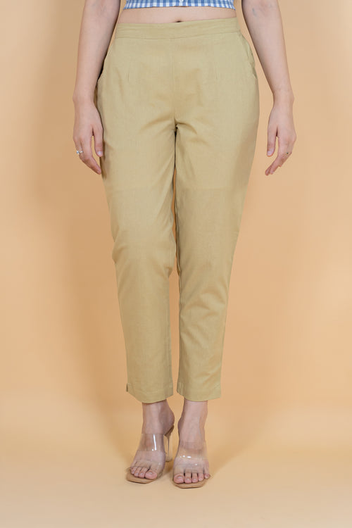 Earthy Brown Everyday Cotton Pant