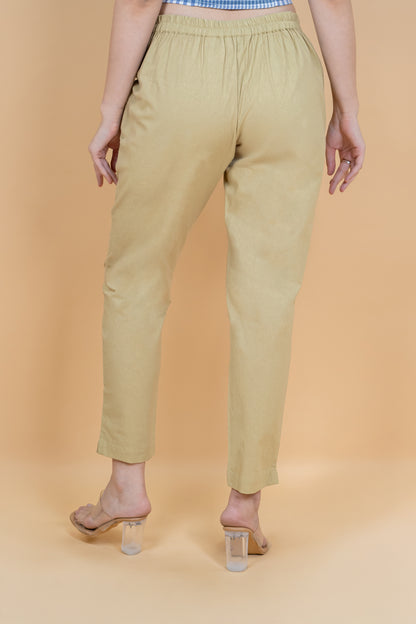 Earthy Brown Everyday Cotton Pant