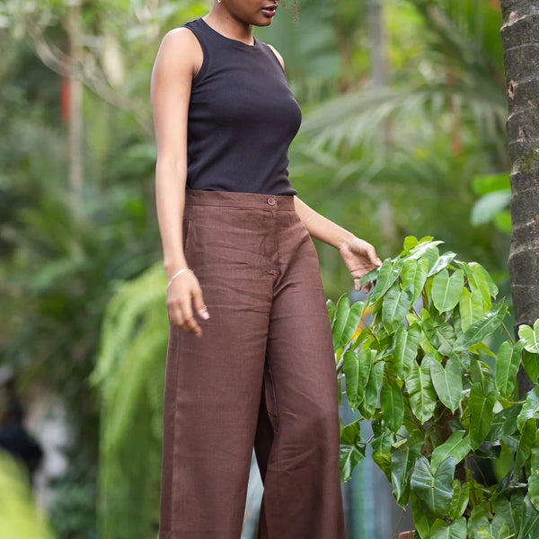 Linen Wide Leg Pants