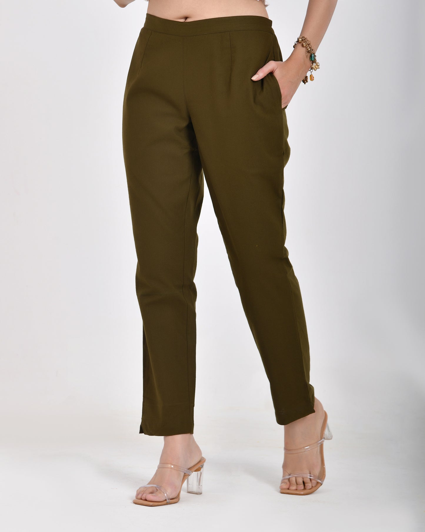 Olive Green Everyday Cotton Pant