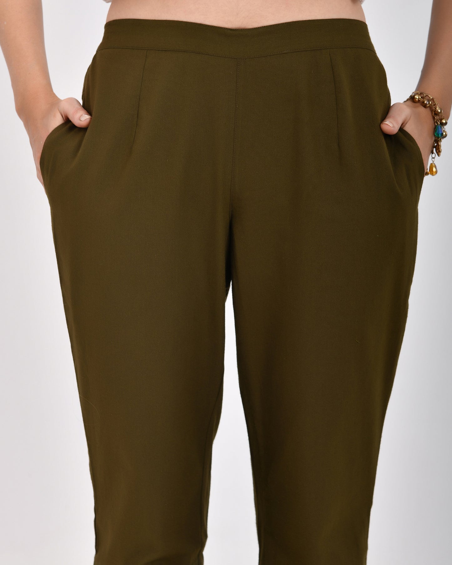Olive Green Everyday Cotton Pant