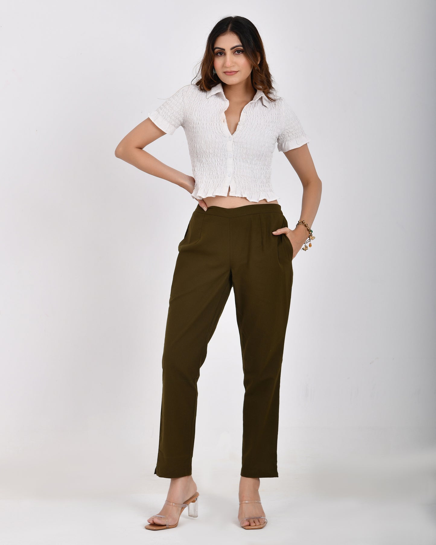 Olive Green Everyday Cotton Pant