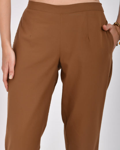 Dark Brown Everyday Cotton Pant