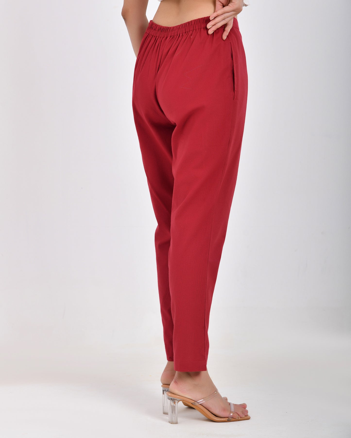 Maroon Everyday Cotton Pant