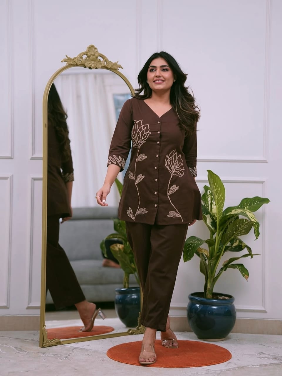 Stylish Embroidery Cotton Co-Ord Sets