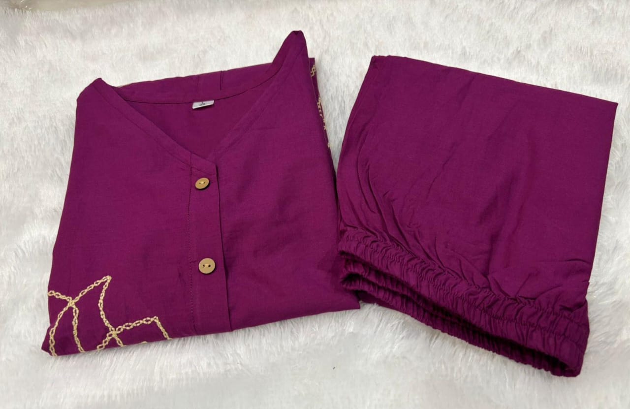 Stylish Embroidery Cotton Co-Ord Sets