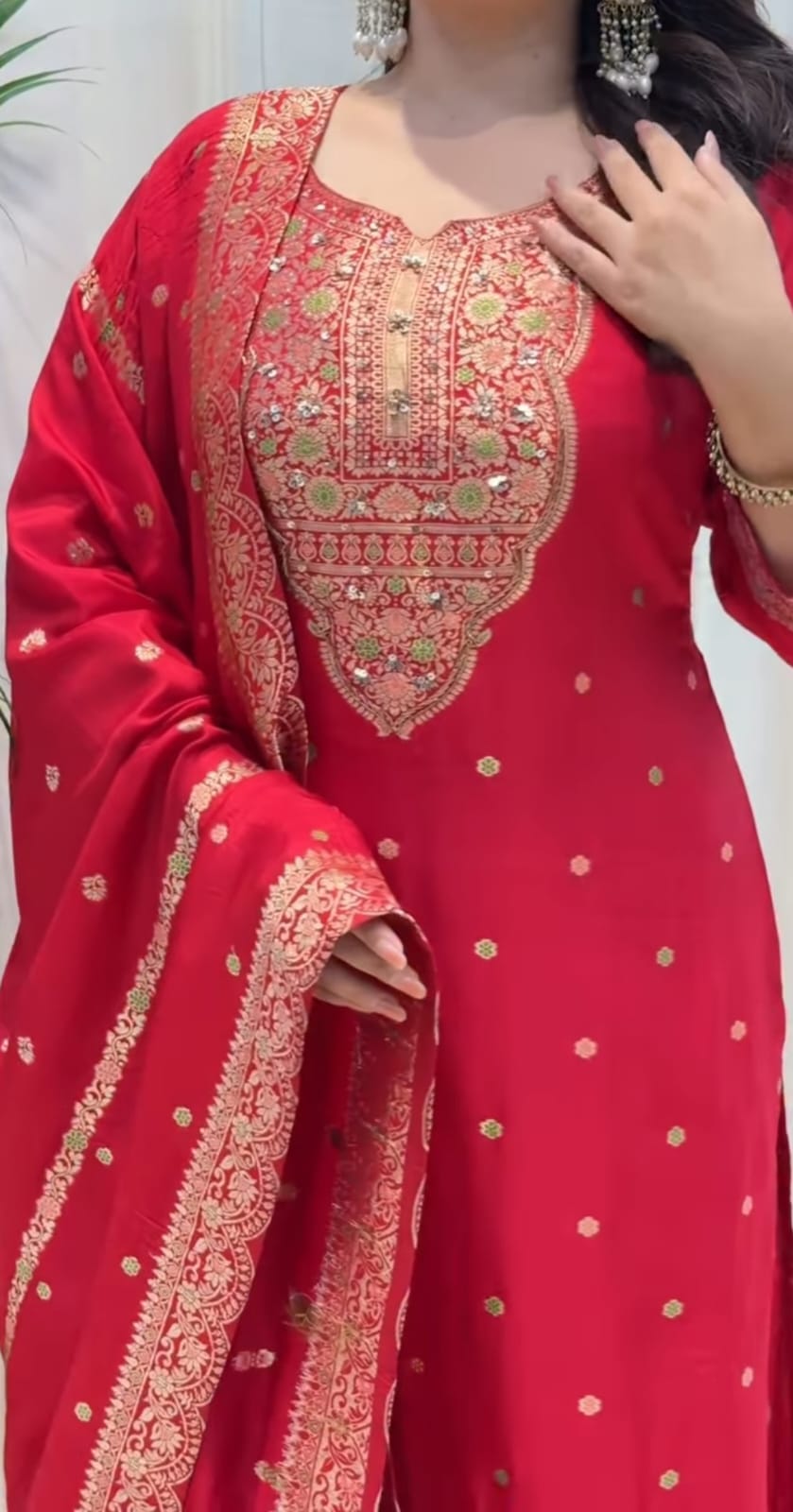 Premium Banarasi Jacquard Wedding Wear Set
