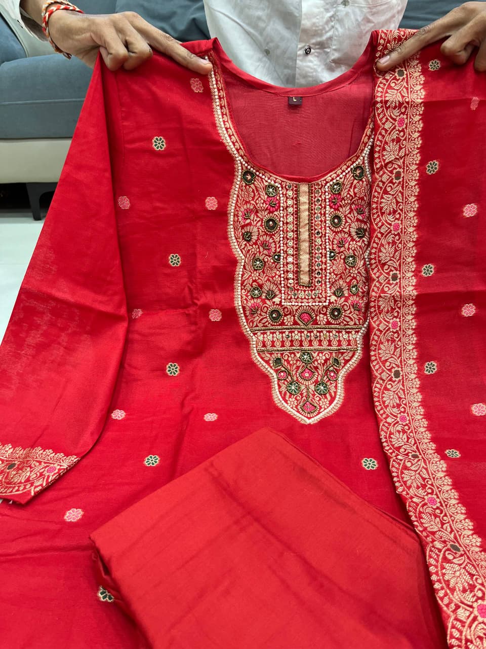 Premium Banarasi Jacquard Wedding Wear Set