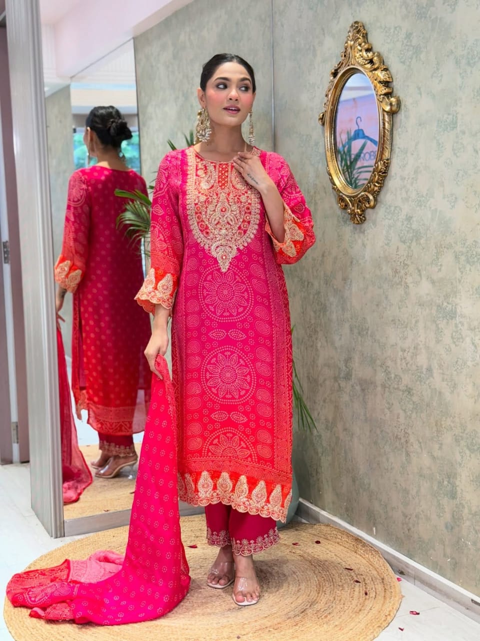 Festival Heavy Pure KitKat Silk Suit Set