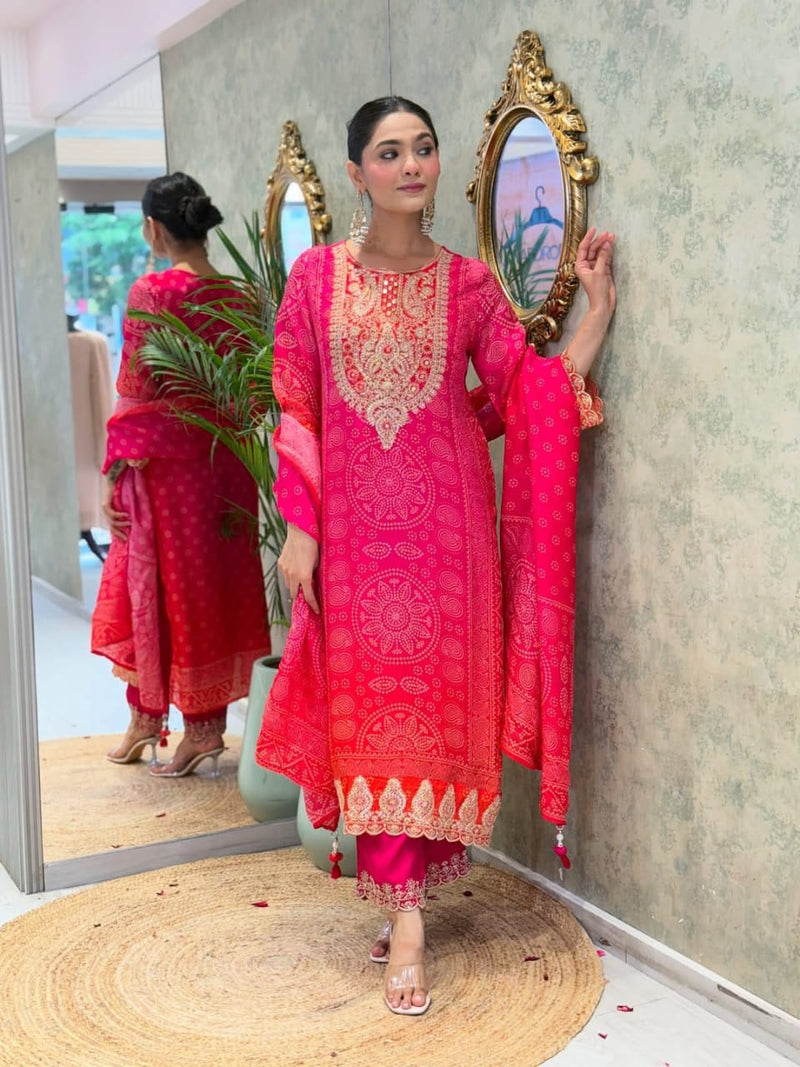 Festival Heavy Pure KitKat Silk Suit Set