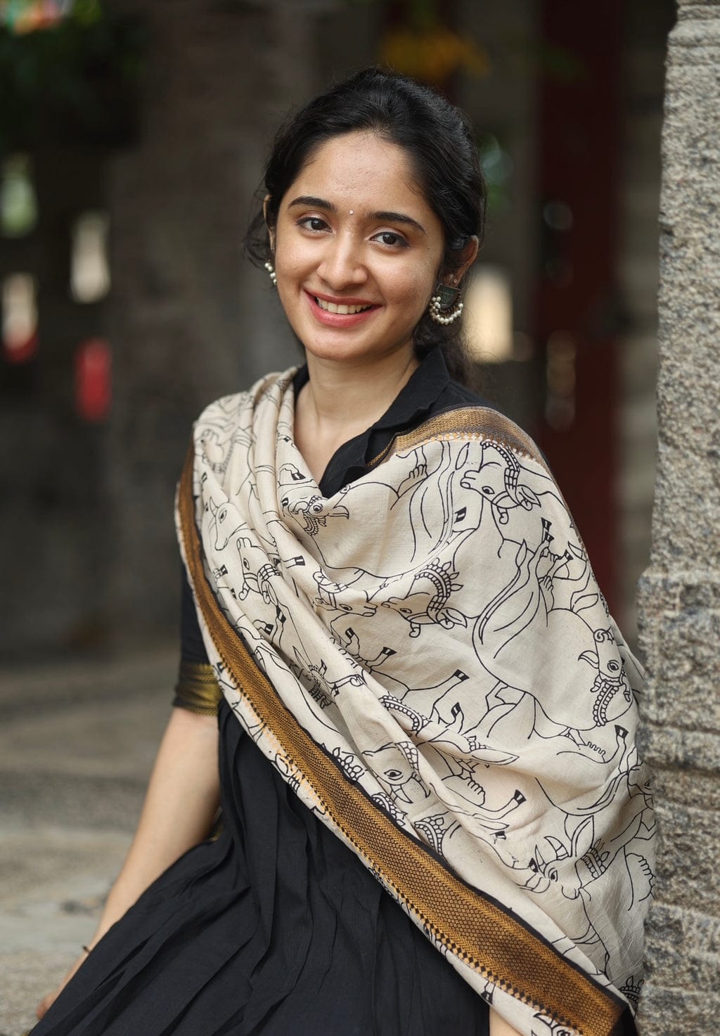 Black Banarasi Silk Festive Suit Set