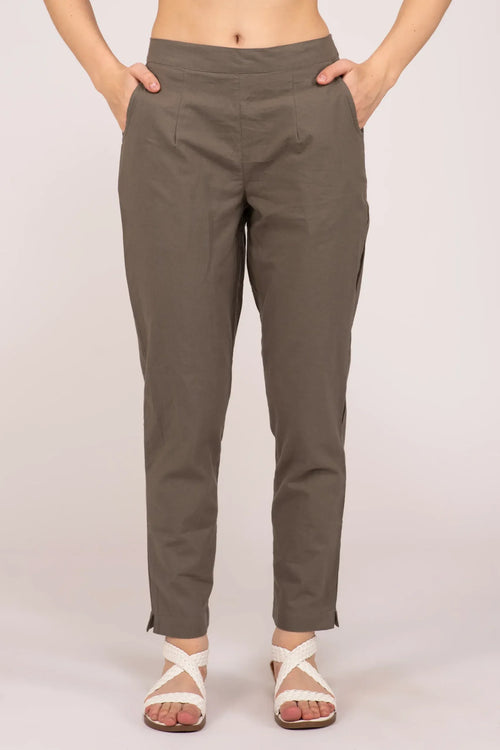 Grey Everyday Cotton Pant