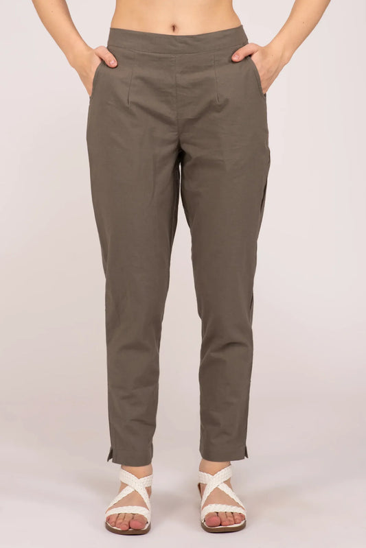 Grey Everyday Cotton Pant