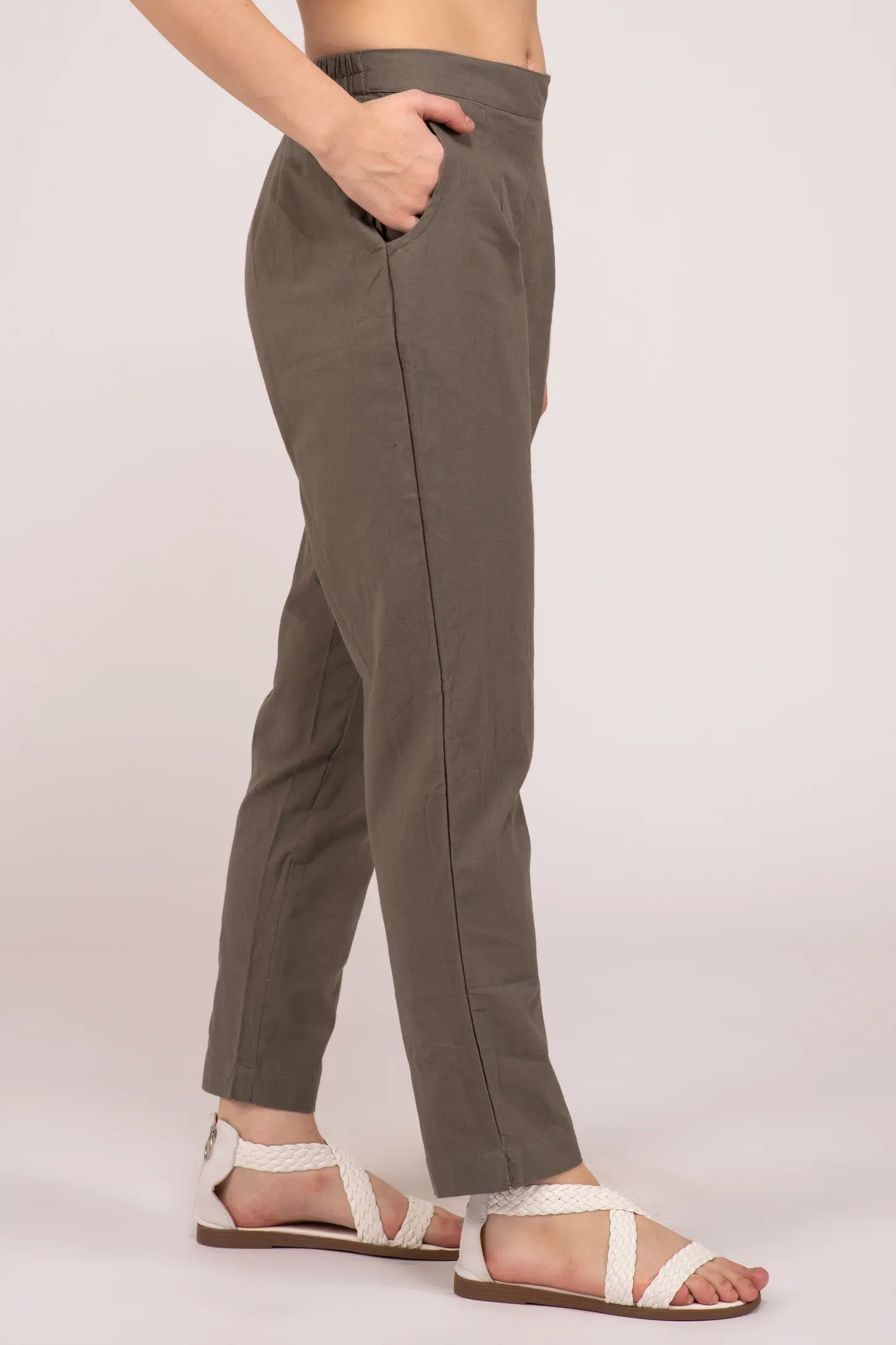 Grey Everyday Cotton Pant