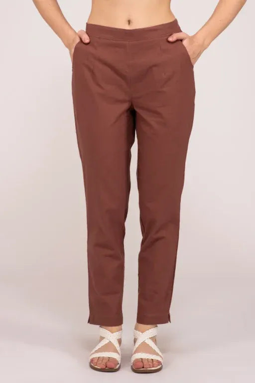 Rose Taupe Everyday Cotton Pant