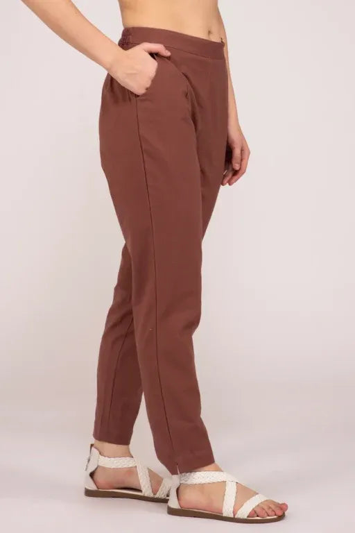 Rose Taupe Everyday Cotton Pant