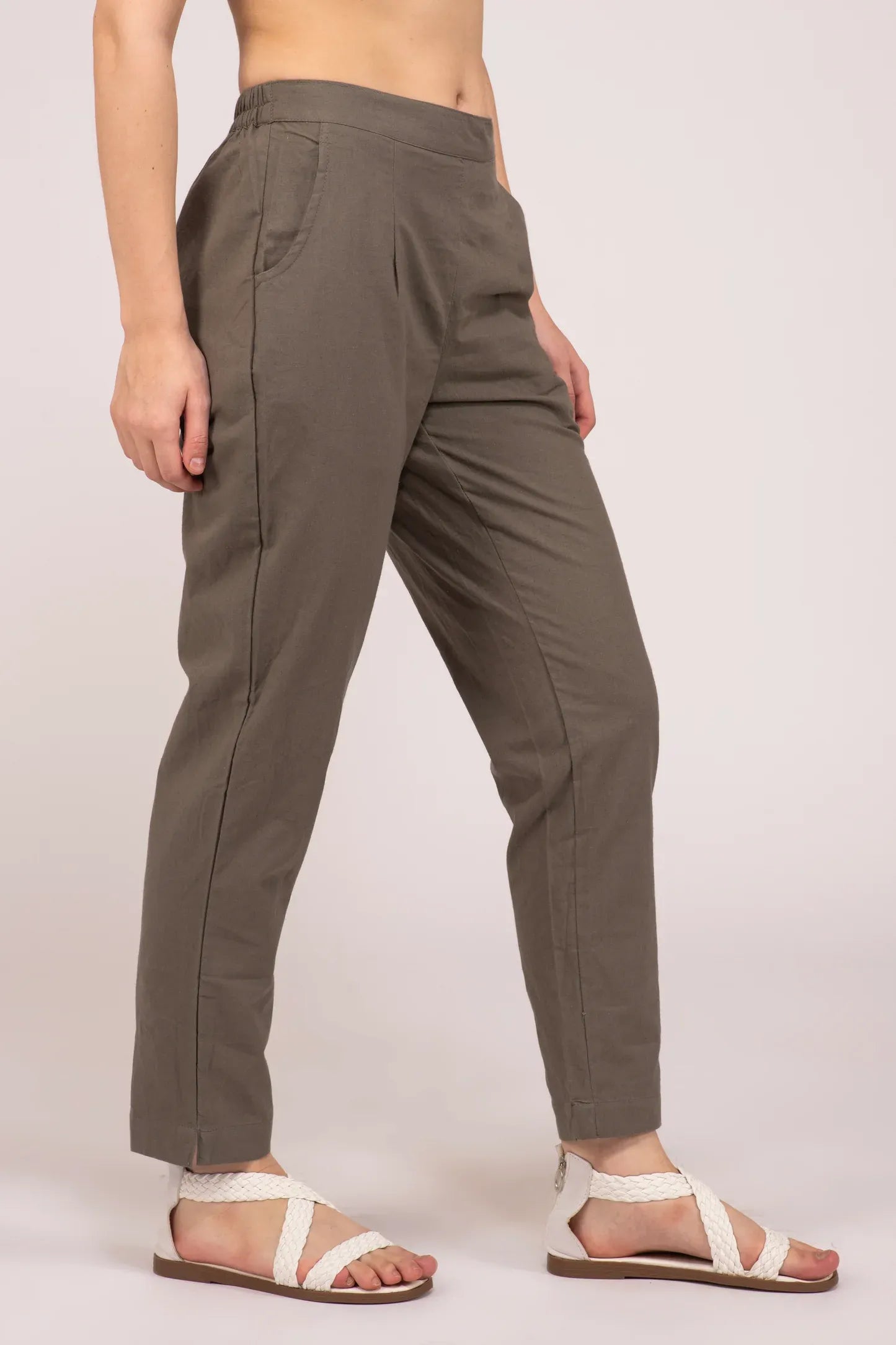 Grey Everyday Cotton Pant