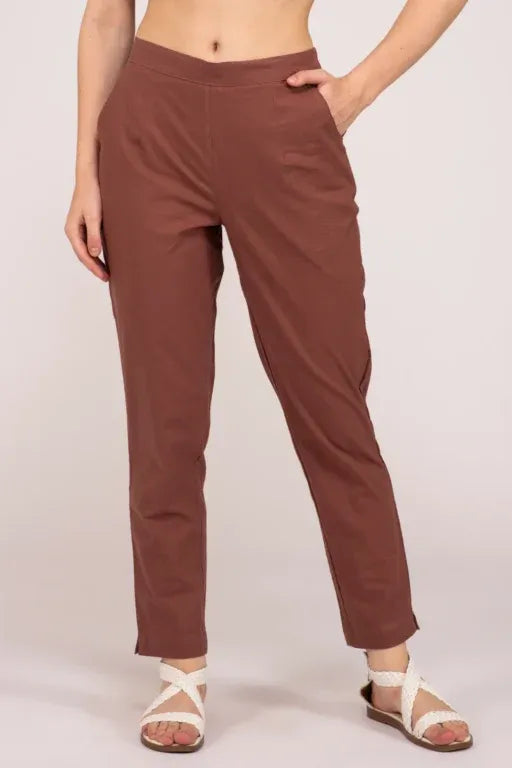 Rose Taupe Everyday Cotton Pant