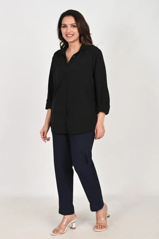 Navy Blue Everyday Cotton Pant