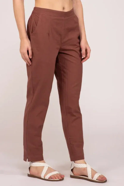 Rose Taupe Everyday Cotton Pant