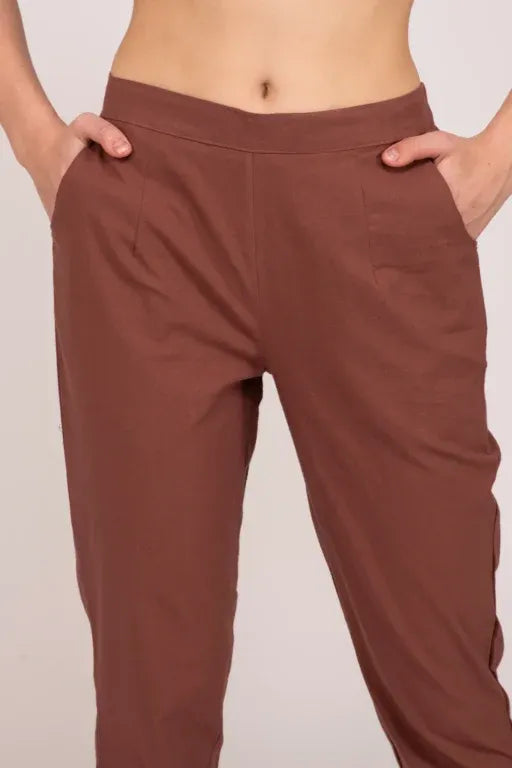 Rose Taupe Everyday Cotton Pant